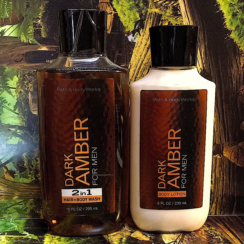 BBW Dark Amber Lotion Wash Set Bath & Body Works Lotion Hair Wash Lot HTF Rare - Picture 1 of 6